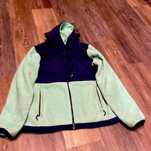 GUC Women’s Large Northface hooded fleece blue and green